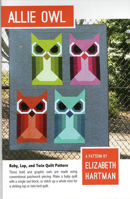 Allie Owl Quilt Pattern by Elizabeth Hartman