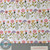 Wildflowers on white background, 100% cotton fabric for quilting, sewing, and crafting projects.