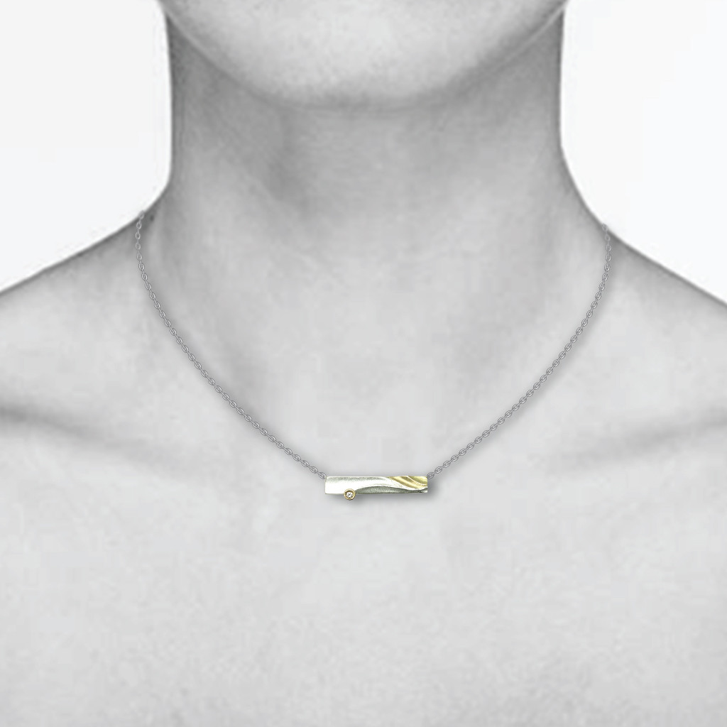 Zen Necklace by K.MITA | Handmade Contemporary jewelry
