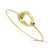 Pebble Bracelet III | 14K Yellow Gold and Green Garnets /Diamond | Handmade Fine Jewelry by K.MITA