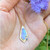 Azure Necklace | Gold and Opal with a sapphire | Handmade Fine Jewelry by K.MITA