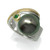 Movement Black Pearl Ring | Gold and Silver, Tahitian Pearl | Contemporary Jewelry by K.MITA