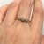 Three Stone Ring | Gold and Brown/White Diamonds | Handmade Fine Jewelry by K.MITA