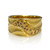 Brown Diamond Wide Dune Ring | Gold, Brown Diamonds | Handmade Fine Jewelry by Keiko Mita