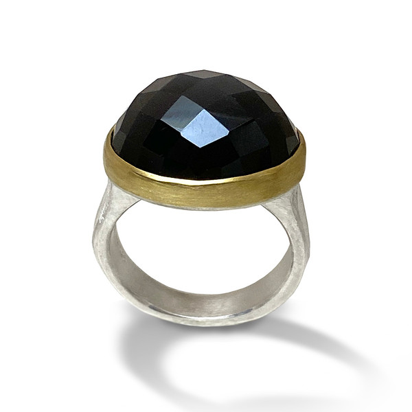 Bruna Ring | Moonstone, 18K Gold, Sterling Silver| Handmade Fine Jewelry by Keiko Mita