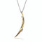 Crescent Moon Pendant | Gold/Silver and Diamonds | Modern Fine Jewelry by K.MITA