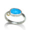 Turquoise Pebble Ring, Modern Stone Jewelry from K.Mita