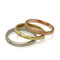 Washi Yuki Rings by K. Mita, Textured Gold Bands.