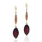 Keiko Mita's Tri-Marque Earrings | Rhodolite Garnet | Handmade Fine Jewelry