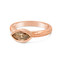 Marquesa Ring | Marquise Brown Diamond in 18K Rose Gold | Handmade Bridal Jewelry by K.MITA