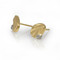 Dune Pebble Studs | 14K Yellow Gold with Diamond | Handmade Fine Jewelry