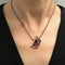 Purple Moon Pendant by K.Mita | Rose Gold and Amethyst Quartz |Handmade Fine Jewelry 