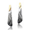 Medi Ombre Earrings | Gold and Silver | Contemporary Jewelry  by K.Mita