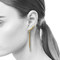 Moon River Climber Earrings | Gold, Diamonds, Sapphire Briolette | Handmade Fine Jewelry by K.MITA