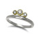 K.Mita's Mixed Metal Tiara Ring | Argentium Silver and Diamonds | Handmade Modern Jewelry