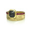K.Mita's Contemporary Noire Scarletta Ring | Balck Diamond | Pink Sapphires