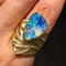 Blue Sea Opal Ring by K.MITA | Handmade Modern Jewelry