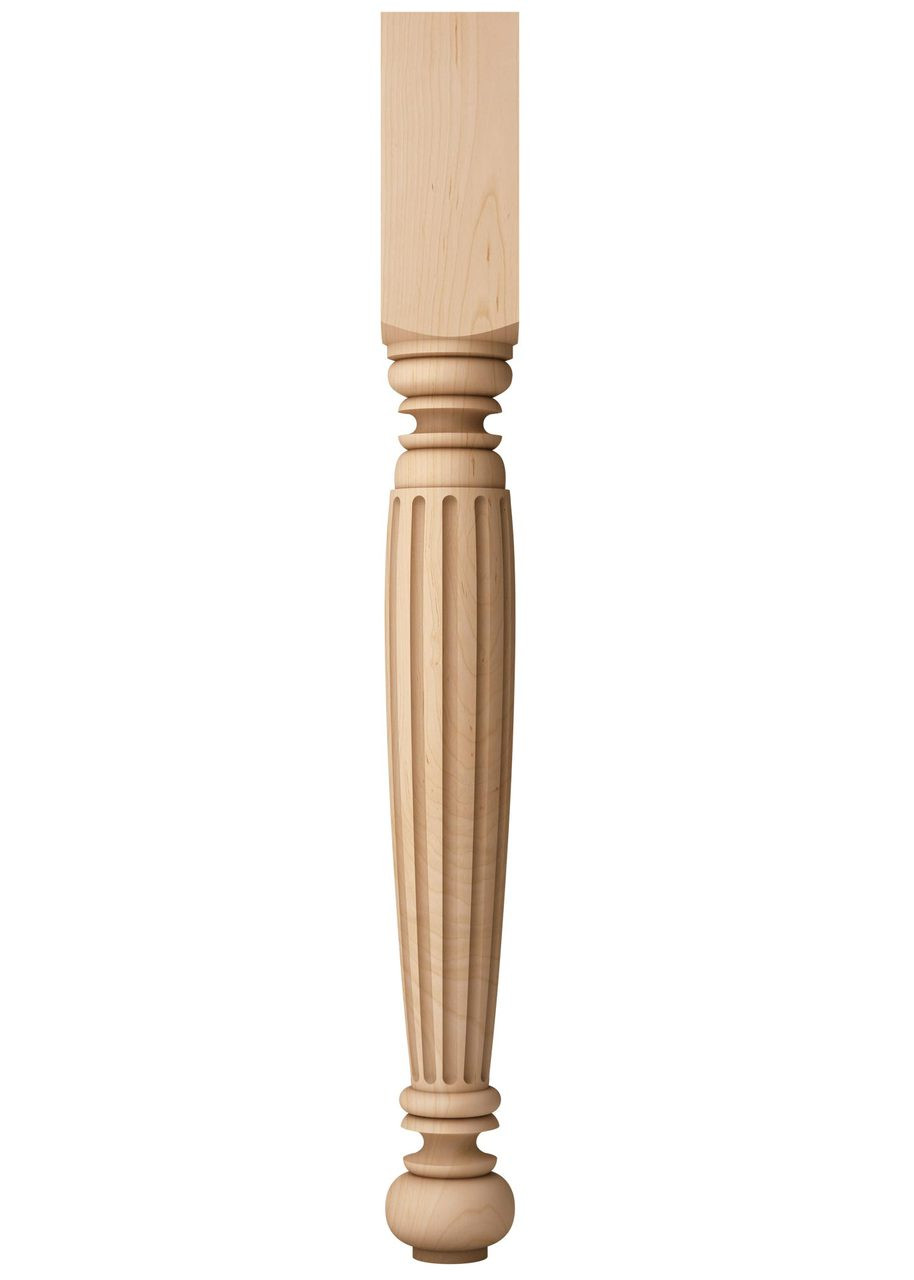 Fluted Farmhouse End Table Leg 25" Shop Online