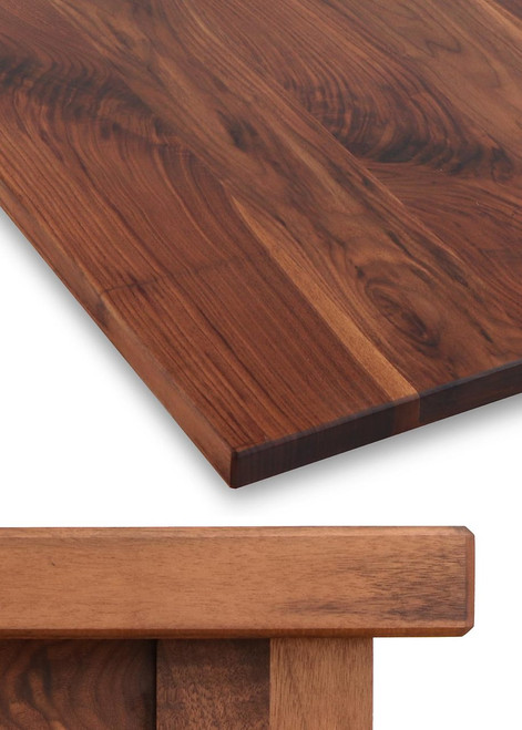 1.75" thick real Walnut