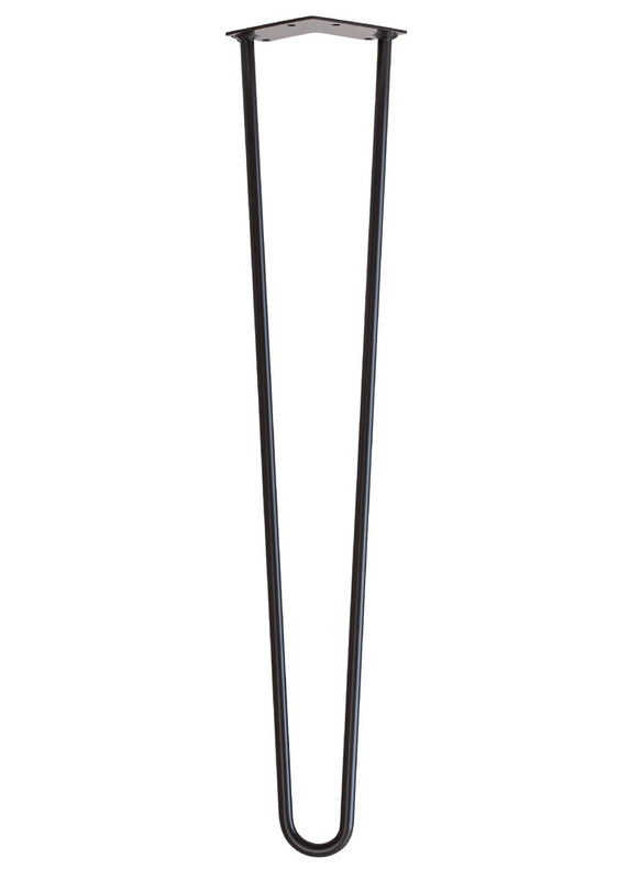 Metal Hairpin MidCentury Modern Dining Table Leg 28"