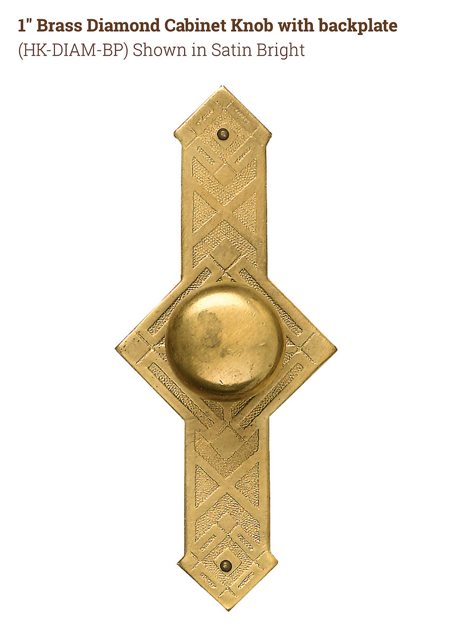 Brass Diamond Knobs