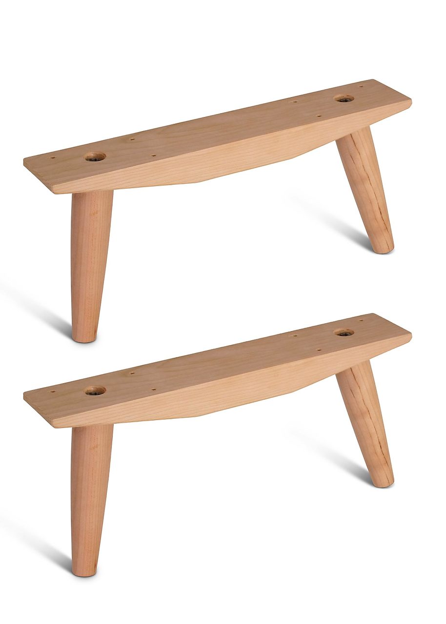 Wegner Danish Modern Feet Angled Cleat Set Tablelegs Com