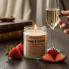 Champagne & Strawberry Handcrafted Soy Wax Candle