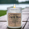 Oak & Moss Handcrafted Soy Wax Candle