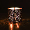Cranberry Prosecco Copper Mercury Glass Candle