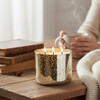 Moonflower Nectar Gold Mercury Glass Candle