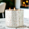 Twilight Rose Silver Mercury Glass Candle