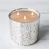 Twilight Rose Silver Mercury Glass Candle