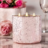 Wine & Roses Pink Mercury Glass Candle