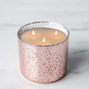Wine & Roses Pink Mercury Glass Candle