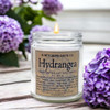 Hydrangea Handcrafted Soy Wax Candle