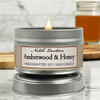 Amberwood & Honey Tin Candle