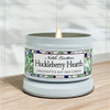 Huckleberry Hearth White Tin Candle