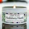 Huckleberry Hearth White Tin Candle