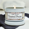 Toasted Pecan White Tin Candle