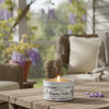 Wisteria Trellis White Tin Candle