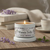 Wisteria Trellis White Tin Candle
