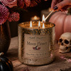 Moon Flower Mercury Glass Candle