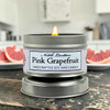 Pink Grapefruit Tin Candle