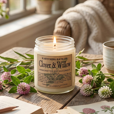 Clover & Willow Handcrafted Soy Wax Candle