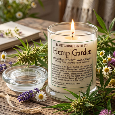 Hemp Garden Apothecary Soy Wax Candle