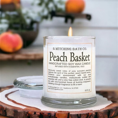 Peach Basket Apothecary Candle