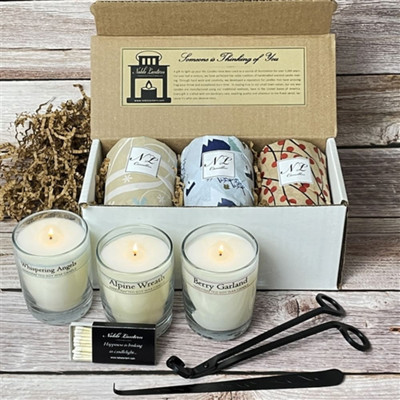 Holiday Spirit Candles Gift Box