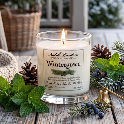 Wintergreen Soy Wax Candle
