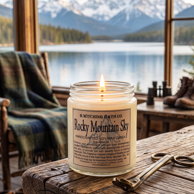 Rocky Mountain Sky Handcrafted Soy Wax Candle