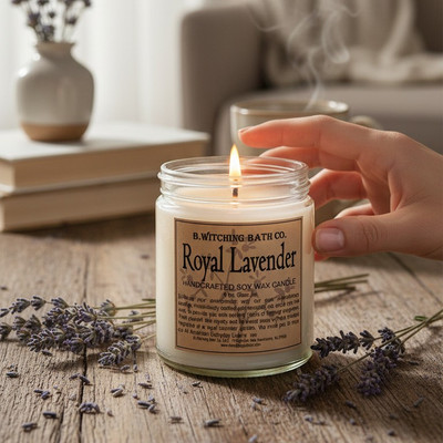 Royal Lavender Handcrafted Soy Wax Candle